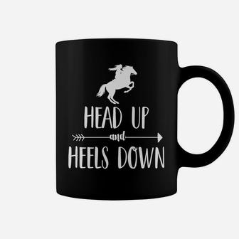 Funny Heels Down Horseback Horse Riding Gift Girl Women Kids Coffee Mug | Crazezy DE