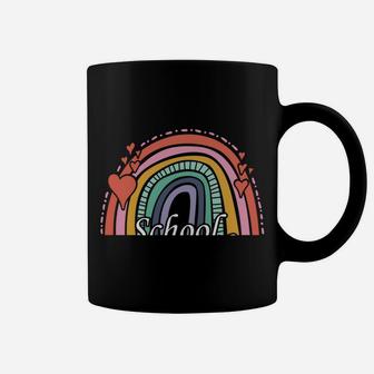 Funny High School Counselor Rainbow Boho Welcome Back Sweatshirt Coffee Mug | Crazezy UK