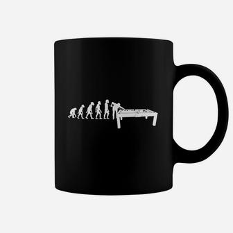 Funny Human Billiards Evolution 8 Ball Pool Cue Stick Player Coffee Mug - Thegiftio