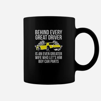 Funny Husband Driver Great Wife Racing Car Parts G Body Race Coffee Mug | Crazezy