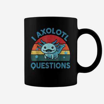 Funny I Axolotl Question Retro Vintage Axolotl Lovers Kids Coffee Mug | Crazezy