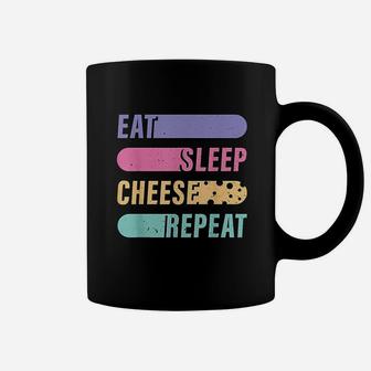 Funny I Love Cheese Gift Men Women Eat Sleep Cheese Coffee Mug | Crazezy CA