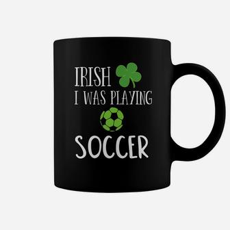 Funny Irish Soccer St Patricks Day For Kids Shamrock Coffee Mug - Thegiftio UK