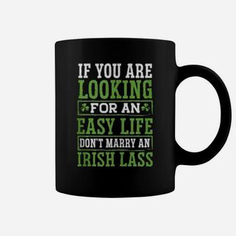 Funny Irish Wife Cute St Patrick's Day Lass Girl Coffee Mug - Monsterry CA