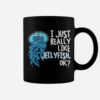 Funny Jellyfish Design For Kids Men Women Jellyfish Lovers Coffee Mug | Crazezy