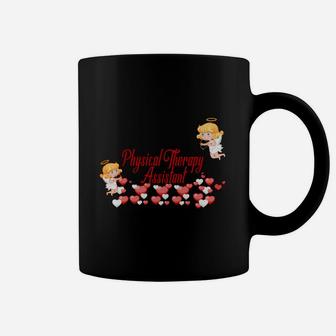 Funny Job Title Physical Therapy Assistant Valentines Day Coffee Mug - Seseable