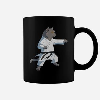 Funny Karate British Shorthair Cat Coffee Mug | Crazezy
