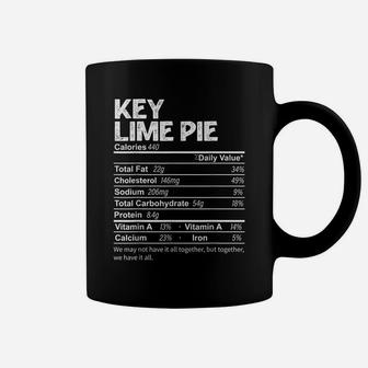 Funny Key Lime Pie Nutrition Facts Thanksgiving Food Coffee Mug | Crazezy DE