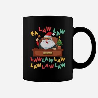 Funny Lawyer Christmas Santa Hat Fa Law Quote Holiday Sweatshirt Coffee Mug | Crazezy