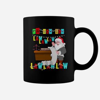 Funny Lawyer Christmas Wear Santa Hat Fa Law Quote Gifts Sweatshirt Coffee Mug | Crazezy