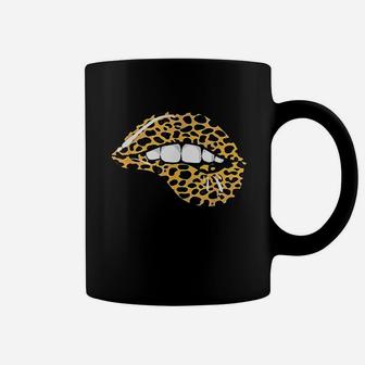 Funny Leopard Lips Cool Women Mouth Cheetah Lipstick Gift Coffee Mug | Crazezy CA