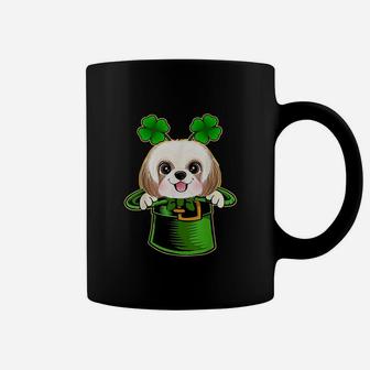 Funny Leprechaun Hat Shih Tzu Dog Coffee Mug | Crazezy CA