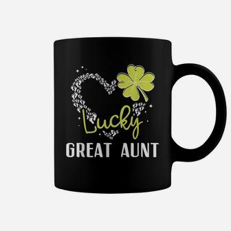 Funny Lucky Great Aunt Shirt St Patricks Day Gift Womens Coffee Mug | Crazezy DE