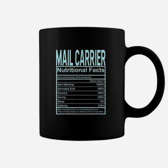 Funny Mail Carrier Nutrition Facts Coffee Mug - Thegiftio UK