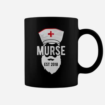 Funny Male Nurse Murse Est 2018 Nurse Student Gift Coffee Mug | Crazezy