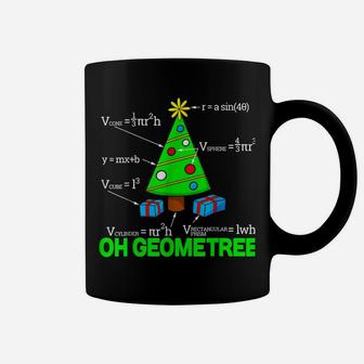 Funny Math Geometry Christmas Tree Geometree Teacher Coffee Mug | Crazezy AU
