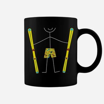 Funny Mens Skiing, Ski Winter Sport, Boy Skier Gifts Coffee Mug | Crazezy AU