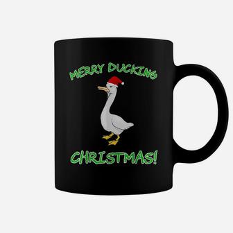 Funny Merry Ducking Christmas Holiday Hater Novelty Gift Coffee Mug | Crazezy