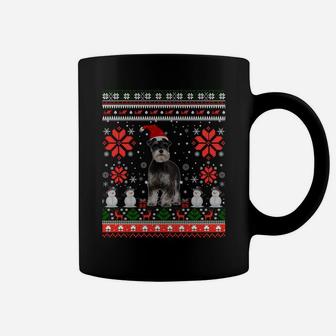 Funny Miniature Schnauzers Ugly Christmas Sweater Party Gift Sweatshirt Coffee Mug | Crazezy UK