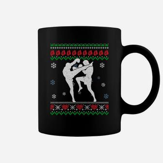 Funny Muay Thai Ugly Christmas Martial Arts Xmas Sport Gifts Sweatshirt Coffee Mug | Crazezy