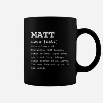 Funny Name Definition Matt Coffee Mug - Thegiftio UK
