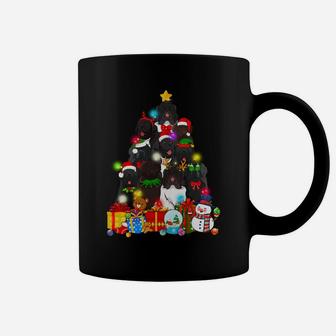 Funny Newfoundland Christmas Tree Lights Gift Dog Lover Sweatshirt Coffee Mug | Crazezy DE