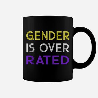 Funny Nonbinary Gender Is Over Rated Coffee Mug - Monsterry AU