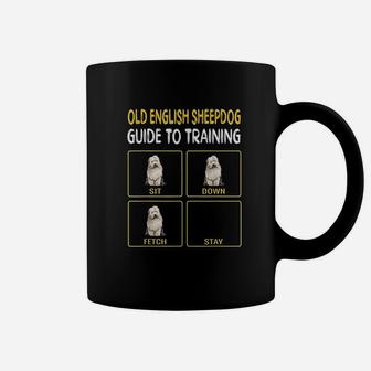 Funny Old English Sheepdog Guide To Training Dog Obedience Coffee Mug | Crazezy