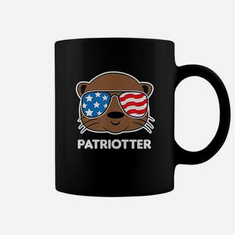 Funny Otter July 4Th American Flag Usa Joke Coffee Mug | Crazezy DE