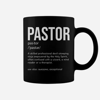 Funny Pastor Definition Gift Christian Preachers Men Women Coffee Mug | Crazezy