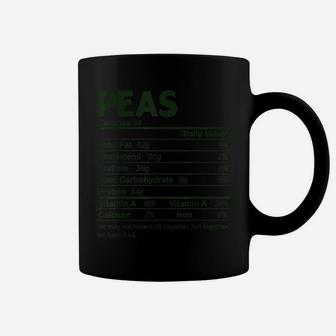 Funny Peas Nutrition Facts Thanksgiving Food Coffee Mug | Crazezy