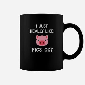 Funny Pig I Just Really Like Cute Pig Lovers Gifts Coffee Mug - Thegiftio UK