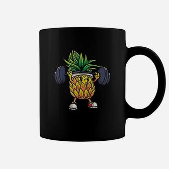 Funny Pineapple Powerlifting Weightlifting Gym Workout Girls Coffee Mug | Crazezy DE