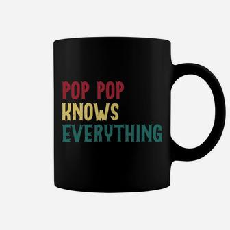 Funny Pop Pop Know Everything Father's Day Gift For Grandpa Sweatshirt Coffee Mug | Crazezy CA