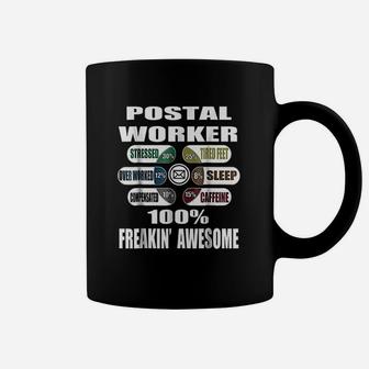 Funny Postal Worker Gift Infographic Coffee Mug - Thegiftio UK