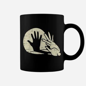 Funny Rabbit Shirt Animal Bunny Lover Shadow Play Pun Gift Coffee Mug | Crazezy DE