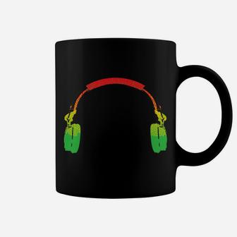 Funny Rasta Gift For Men Women Cool Rasta Colors Headphone Coffee Mug | Crazezy DE