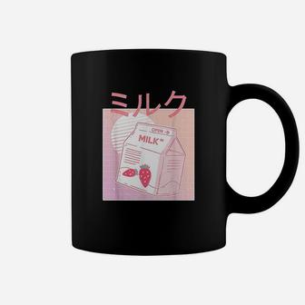 Funny Retro 90S Japanese Kawaii Strawberry Milk Shake Carton Coffee Mug | Crazezy CA