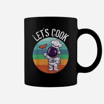 Funny Retro Chef Vintage Cook Astronaut Coffee Mug | Crazezy