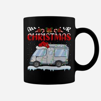 Funny Santa Hat All I Want For Christmas Is A Camper Van Sweatshirt Coffee Mug | Crazezy DE