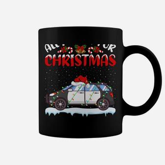 Funny Santa Hat All I Want For Christmas Is A Police Car Coffee Mug | Crazezy