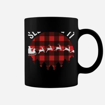 Funny Santa Sleigh Christmas Quote Sleighing It Pun Saying Coffee Mug | Crazezy DE