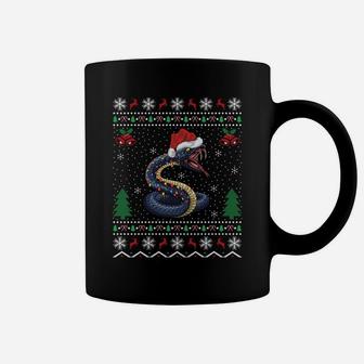 Funny Santa Snake Xmas Gift Ugly Snake Christmas Sweatshirt Coffee Mug | Crazezy