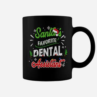 Funny Santa's Favorite Dental Assistant Coffee Mug - Monsterry
