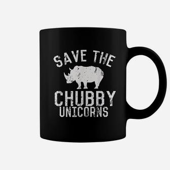 Funny Save The Chubby Unicorns Fat Rhino Vintage Coffee Mug | Crazezy UK