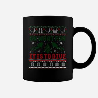 Funny Scuba Diving Diver Ugly Christmas Xmas Gifts Sweater Sweatshirt Coffee Mug | Crazezy