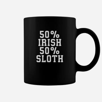 Funny Sloth Gift Half Irish Half Sloth St Patricks Day Coffee Mug - Thegiftio UK