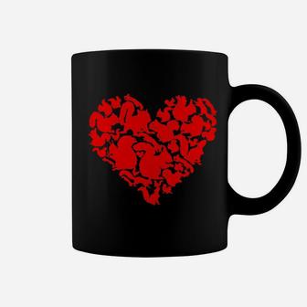 Funny Squirrel Heart Valentine Gift Squirrel Lover Coffee Mug - Monsterry UK