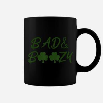 Funny St Patrick Day Drinking Tee Gift Funny Bad And Boozy Coffee Mug | Crazezy DE