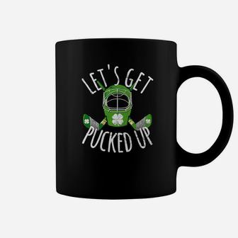 Funny St Patricks Day Hockey Beer Irish Shamrock Men Coffee Mug - Thegiftio UK